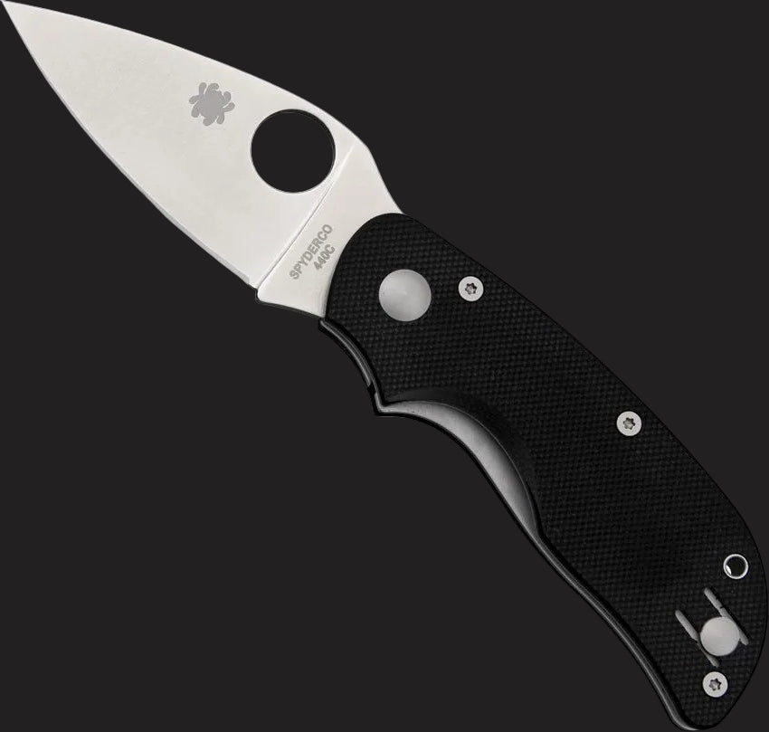 Spyderco Cat Folding Knife — Black G-10 / CTS-BD1N
