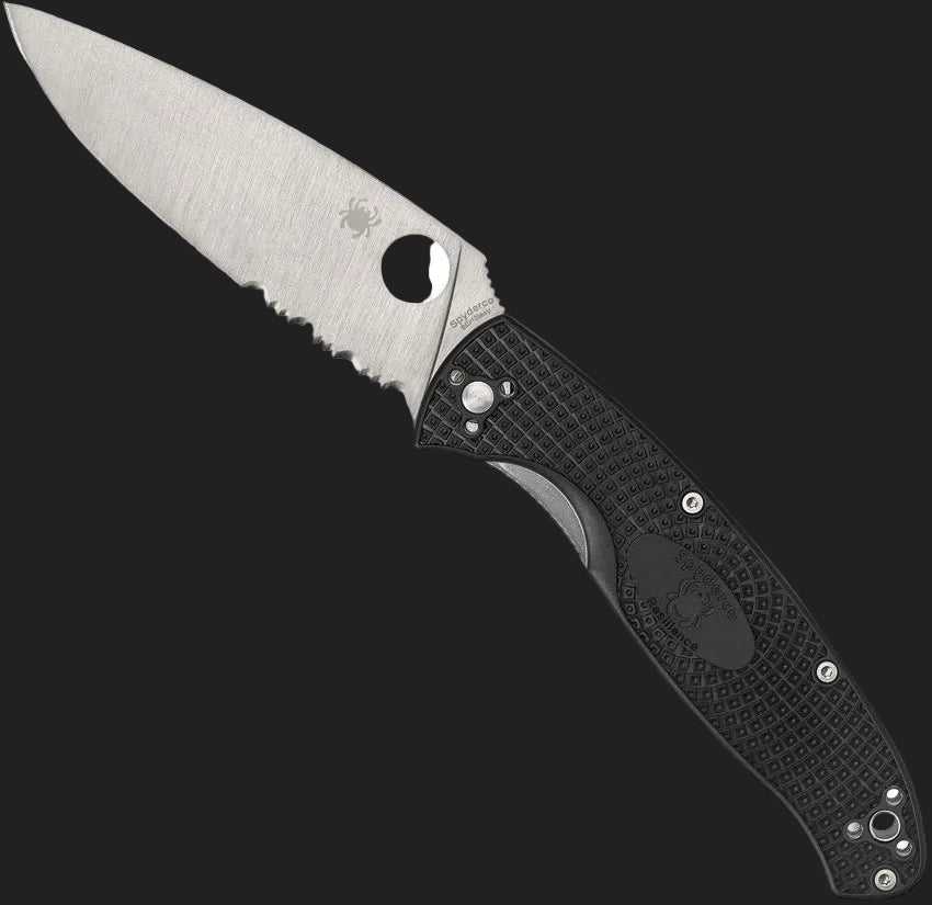 Spyderco Resilience Lightweight Folding Knife — Black FRN / 8Cr13MoV / CombinationEdge