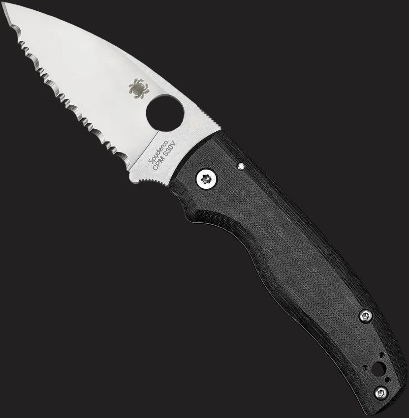 Spyderco Shaman Folding Knife — Black G-10 / CPM S30V / SpyderEdge