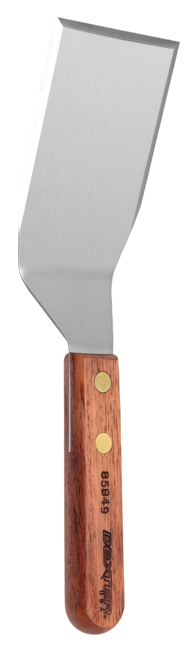 Dexter-Russell Traditional 4" x 3" Hamburger Turner with Wood Handle