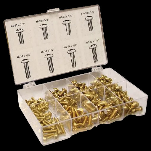 Jones Stephens Brass Bibb Screw Assortment Kit