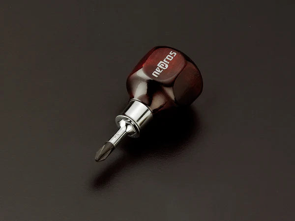 nepros Stubby Wooden Grip Screwdriver ND3PS-2