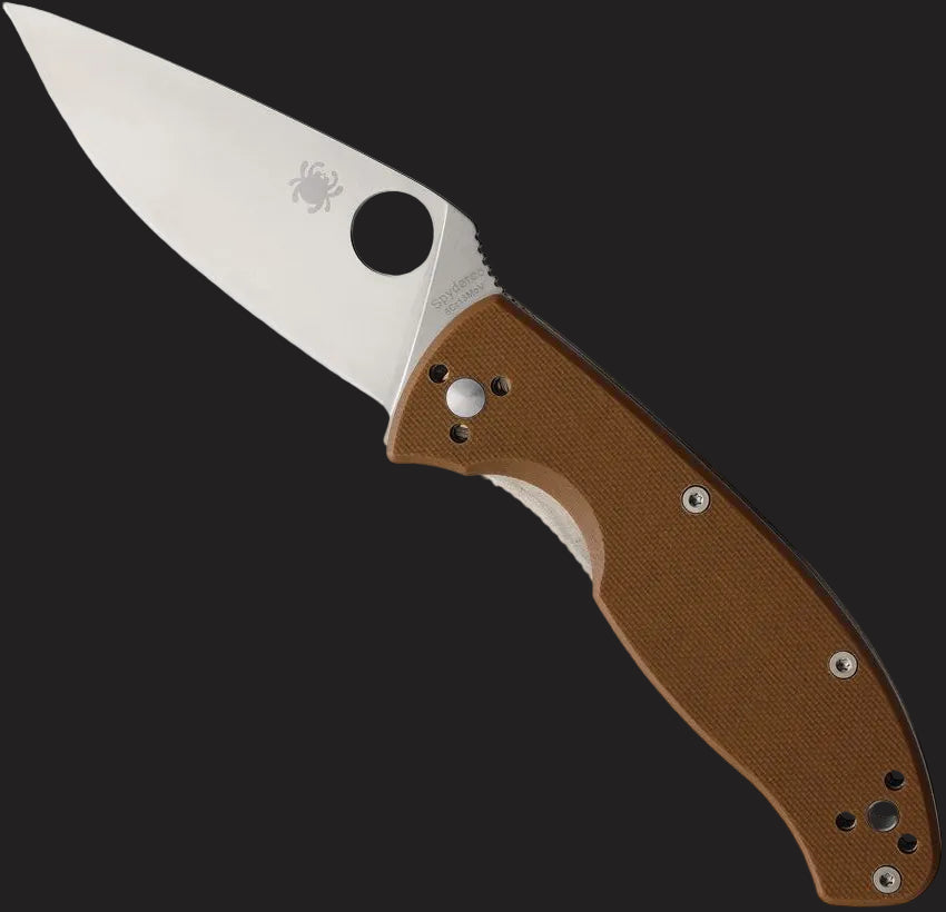 Spyderco Tenacious Folding Knife — Brown G-10 / 8Cr13MoV