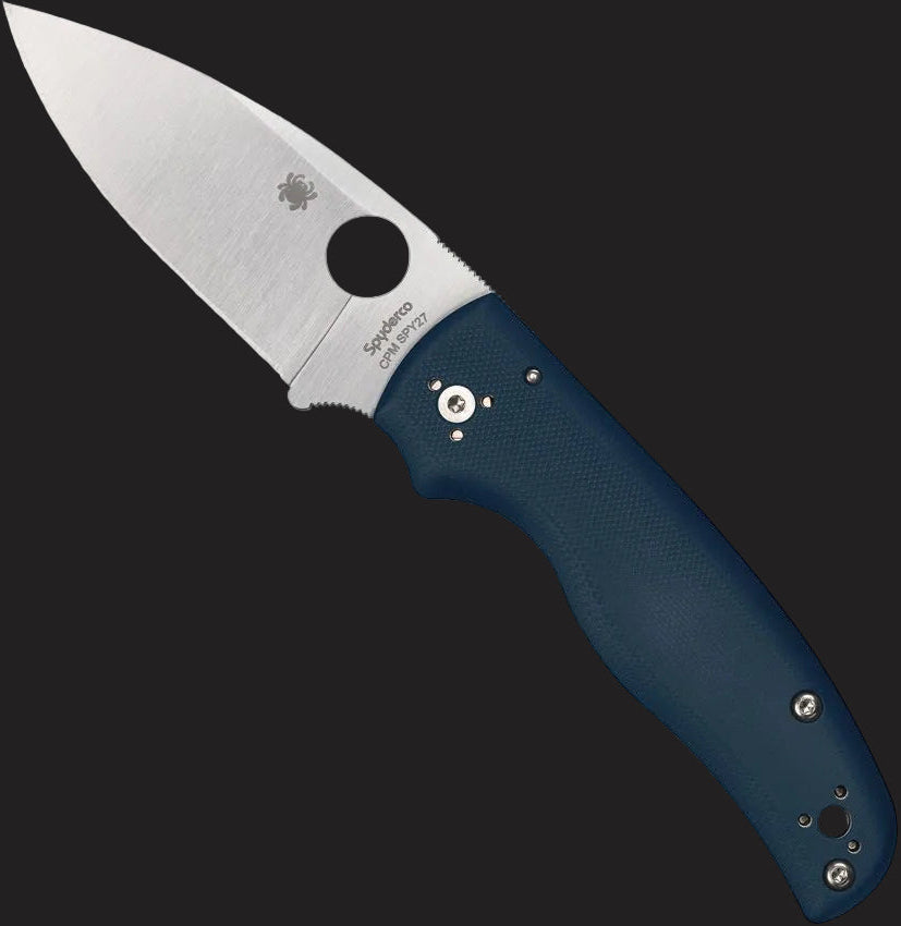 Spyderco Shaman Folding Knife — Cobalt Blue G-10 / CPM SPY27