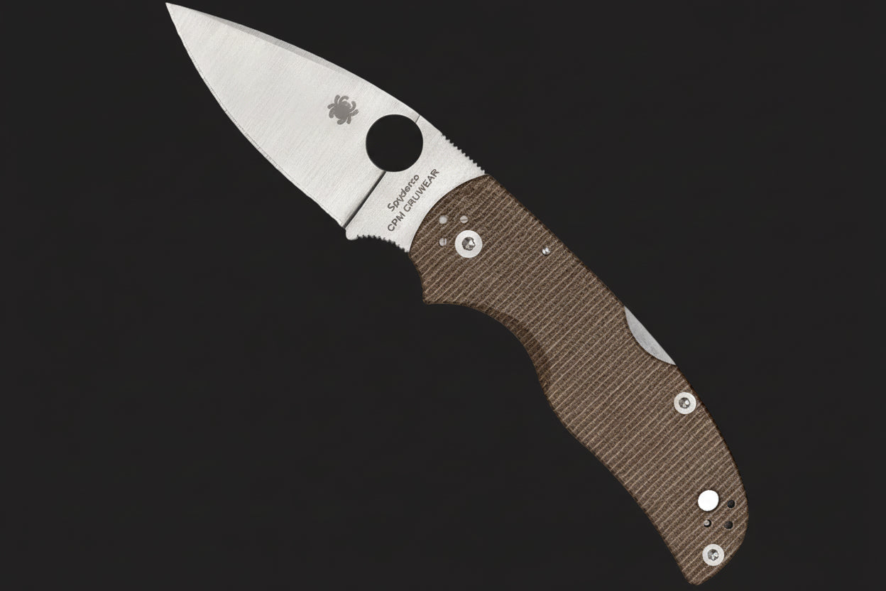 Spyderco Native 5 Folding Knife — Brown Canvas Micarta