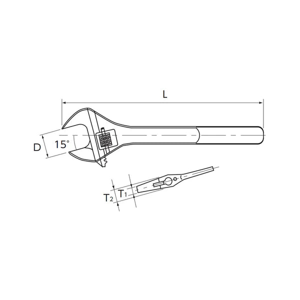 nepros Adjustable Wrench NWM-250